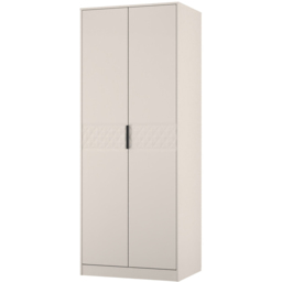 Crowndale Harlequin 2 Door Kashmir Matt Tall Wardrobe Ready Assembled - thumbnail 2