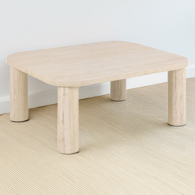 Furniture To Go Solano Light Travertine Square Coffee Table - image 1