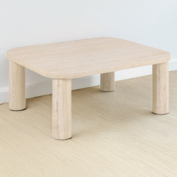 Furniture To Go Solano Light Travertine Square Coffee Table