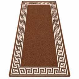 Smart Living Greekey Brown and Cream Gel Back Non-Slip Door Mat 50 x 80cm