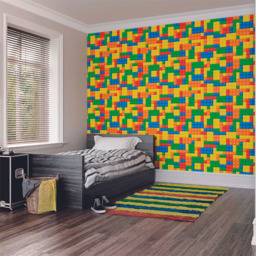 Origin Murals Toy Bricks Multicolour Wall Mural - thumbnail 1