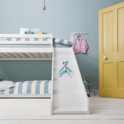 Noa and Nani Tuva White Cabin Bed with Bunk Underbed Slide - thumbnail 4