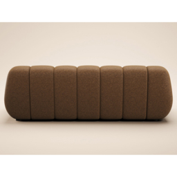SOLACE+CO Macy 3 Seater Brown Chenille Large Sofa - thumbnail 4