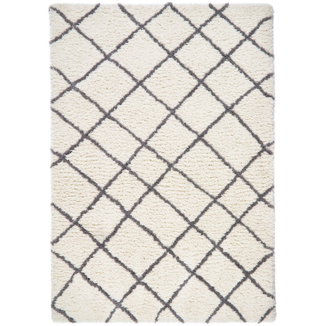 Origins Artisan Diamond White Grey Rug 120 x 170cm - image 1