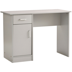 Home Source Tyler Black Single Drawer Computer Desk with Storage Cupboard - thumbnail 2