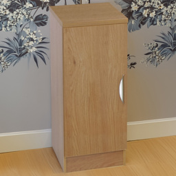 R White Cabinets Single Door Brown Desk Height Cupboard