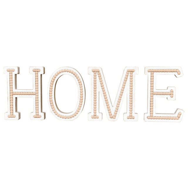Natural 61cm Bohemia Wooden Home Letters Ornament - image 1