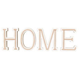 Natural 61cm Bohemia Wooden Home Letters Ornament