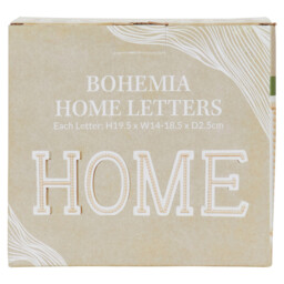 Natural 61cm Bohemia Wooden Home Letters Ornament - thumbnail 2