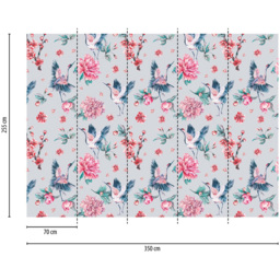 A.S Creation Pink Crane Digital Mural - thumbnail 4