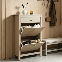 Immy Shoe Cabinet Greige - thumbnail 3