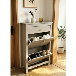 Immy Shoe Cabinet Greige - thumbnail 2