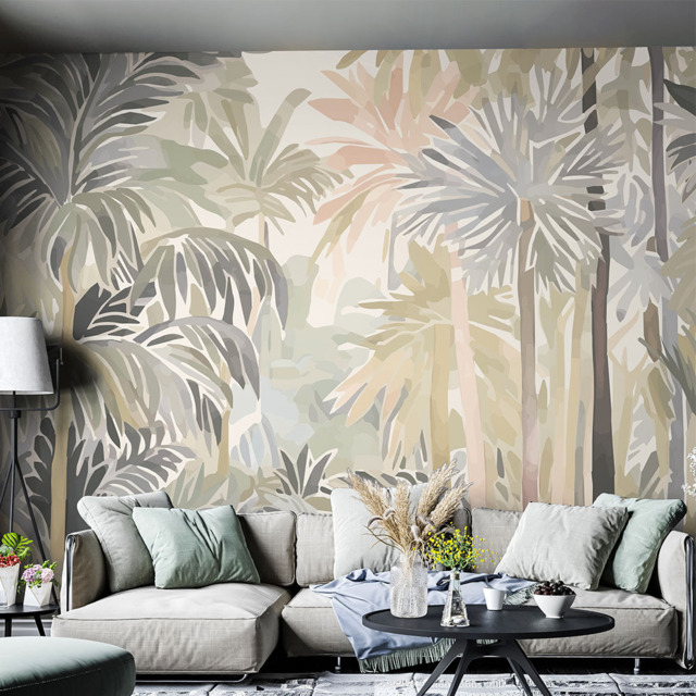 Origin Murals Pretty Palms Multi Wall Mural - image 1