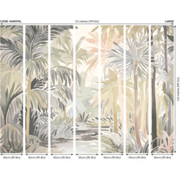 Origin Murals Pretty Palms Multi Wall Mural - thumbnail 3