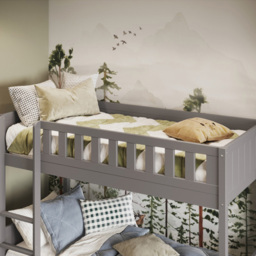 Flair Bea Grey Shorty Bunk Bed with Trundle - thumbnail 2