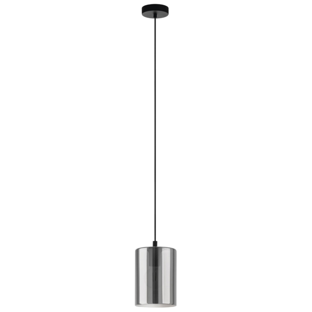 EGLO Cadaques 1 Smoked Glass Pendant Light - image 1