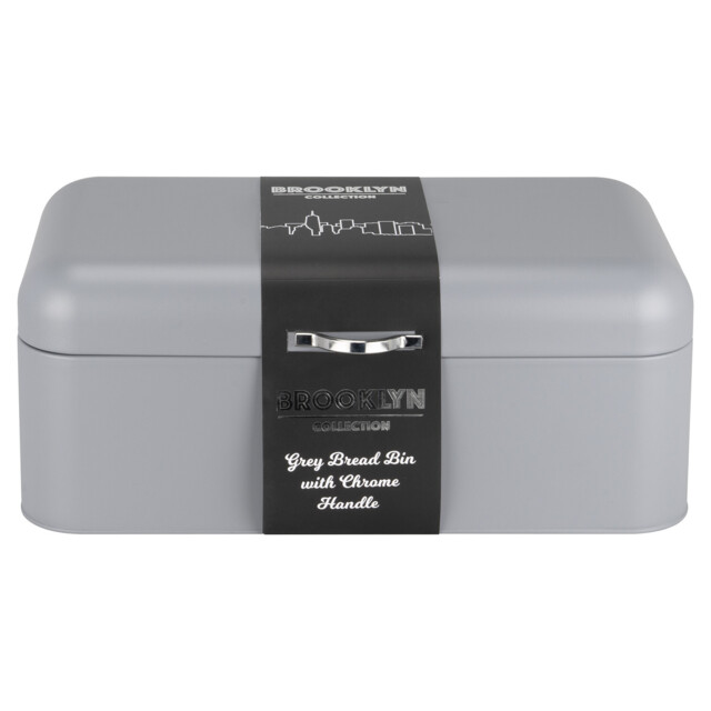 Brooklyn Grey Metal Bread Bin - image 1