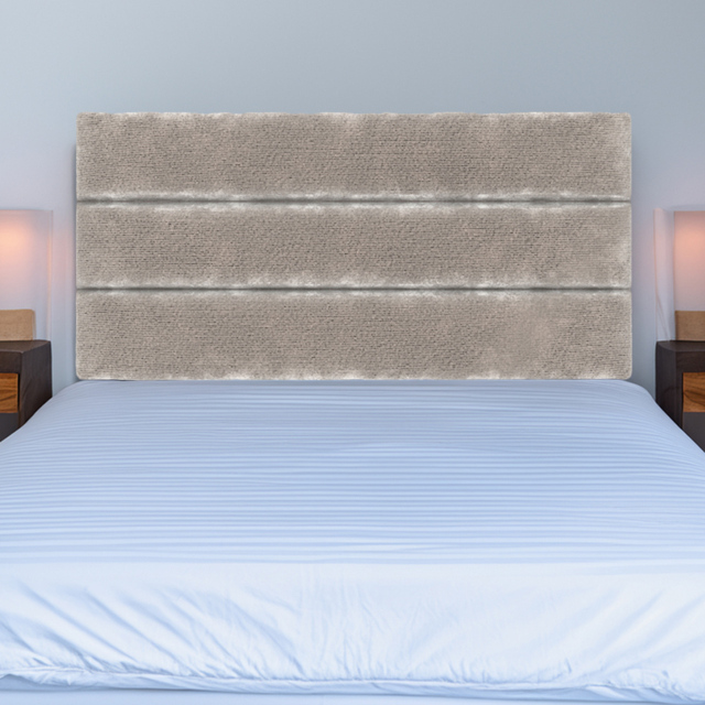 Bedmaster Milan Super King Size Silver Chenille Lined Headboard - image 1