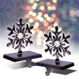 St Helens 2 Pack Silver Christmas Stocking Holders - thumbnail 2