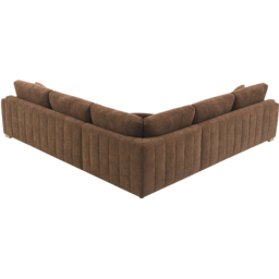 Arden Corner Sofa with Footstool Brown - thumbnail 4