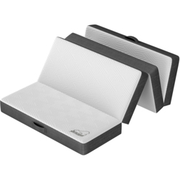 Rattrix Grey Single Memory Foam Futon Folding Floor Mattress with Removable Cover 4 inch