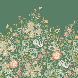 Origin Murals Trailing Lily Green Wall Mural - thumbnail 2