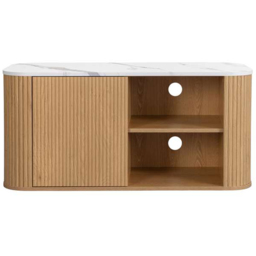 Birlea Kagu 2 Door 2 Shelf Oak Small TV Unit - thumbnail 3