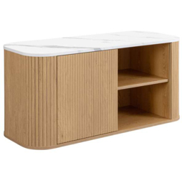 Birlea Kagu 2 Door 2 Shelf Oak Small TV Unit - thumbnail 2