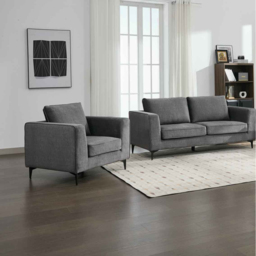 Brooklyn Graphite Grey Armchair - thumbnail 3
