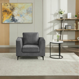 Brooklyn Graphite Grey Armchair - thumbnail 4