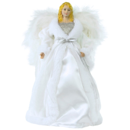 The Christmas Workshop White Angel Tree Topper 30cm - thumbnail 1