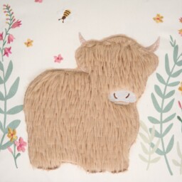 Meadow Highland Cow Cushion - thumbnail 2