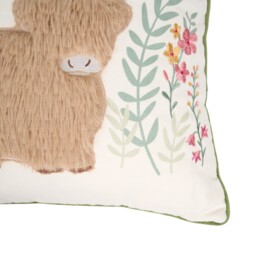 Meadow Highland Cow Cushion - thumbnail 3
