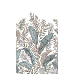 Grandeco Calobra Botanical Jungle Leaf 3 Lane Wall Mural - thumbnail 3