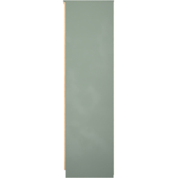 Crowndale Java Slatt Effect and Reed Green 2 Door Mirror Wardrobe - thumbnail 3