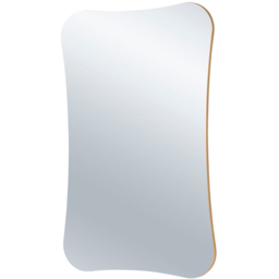 Yearn Barnsbury Gold Organic Wall Mirror 90 x 60cm - thumbnail 1