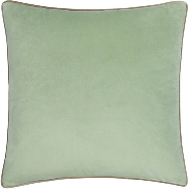 Furn Meridian Velvet Eucalyptus and Natural Cushion 45 x 45cm - image 1