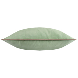 Furn Meridian Velvet Eucalyptus and Natural Cushion 45 x 45cm - thumbnail 2