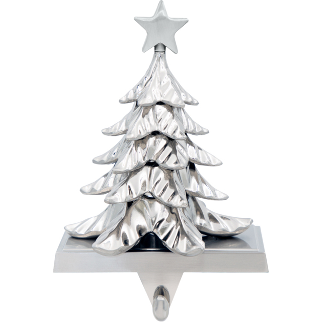 The Christmas Workshop Silver Christmas Tree Stocking Holder - image 1