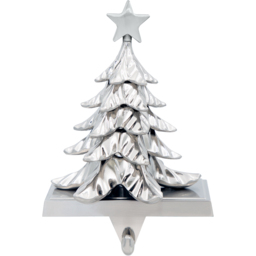 The Christmas Workshop Silver Christmas Tree Stocking Holder