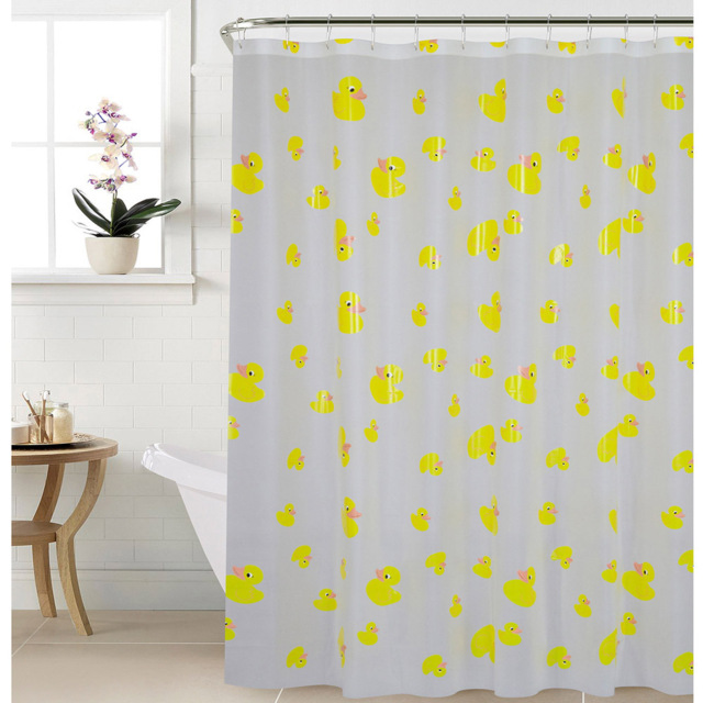 Aura Bathroom Rubber Ducks Shower Curtain 180 x 180cm