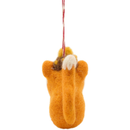 The Seasonal Gift Co. Felt Fox with Acorn Hat Hanging Decoration - thumbnail 3