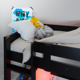 Noa and Nani Typhoon Black Gaming Station High Sleeper Cabin Bed with Desk - thumbnail 4