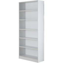 Home Source Clara 6 Drawer White Bookcase - thumbnail 2