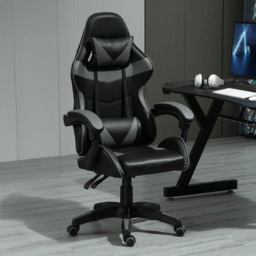 Grey Adjustable Tilt and Swivel Gaming Chair