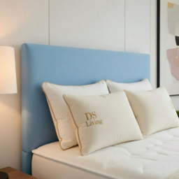 DS Living Prima King Size Sky Blue Plush Divan Bed - thumbnail 2
