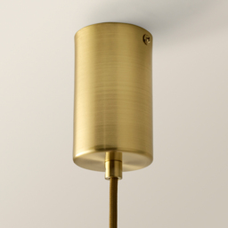 ValueLights Reine Pink Glass Shade Brushed Gold LED Ceiling Pendant Light - thumbnail 4