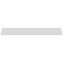 Homebase 60cm Bevelled White Shelf - thumbnail 3