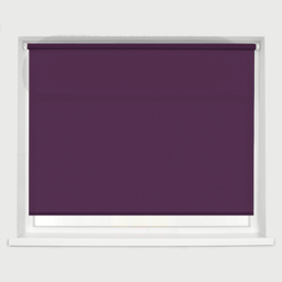 Caecus Straight Edge Roller Blind Aubergine 90cm