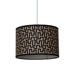 Malin Geometric Shade - Black and Natural - thumbnail 2